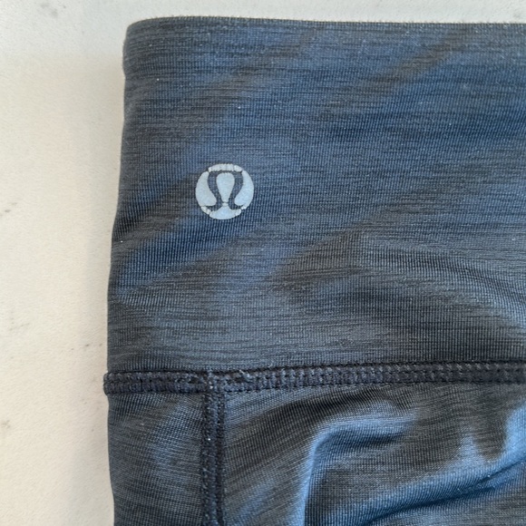 Lululemon Heathered Black Capri Legging - Picture 4 of 6
